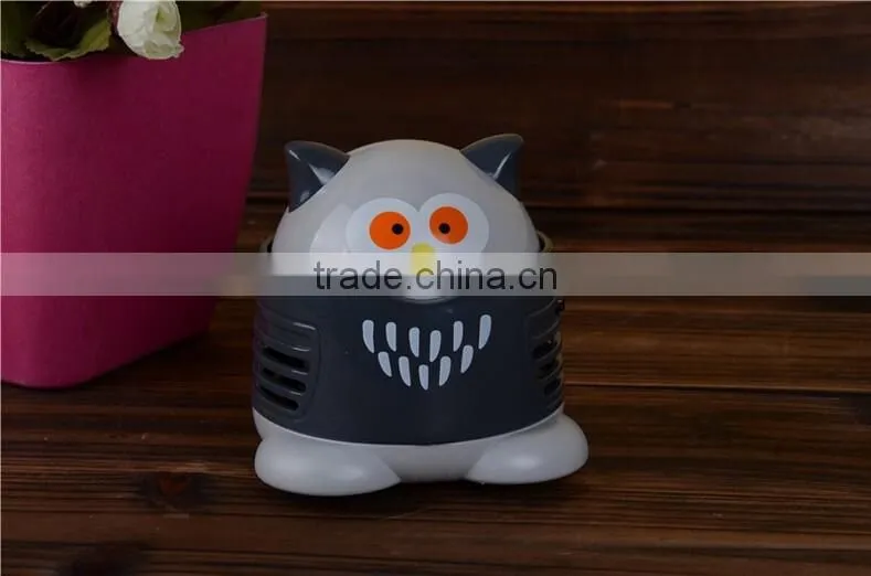 handy battery powered vacuum cleaner Owl mini desk hand vacuum cleaner