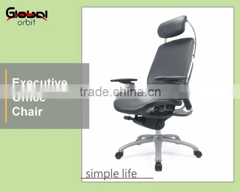 Adjustable hight mobile ergonomic reclining mesh office chair with headrest