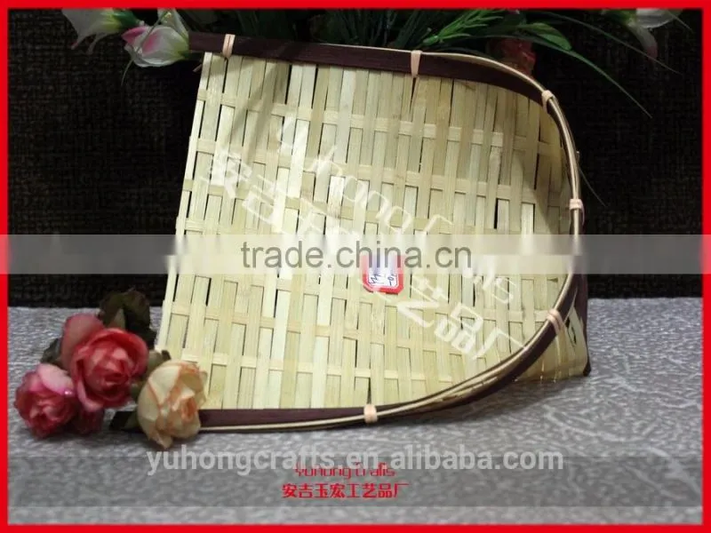Dustpan Shaped Traditional Bamboo Basket for promotiton