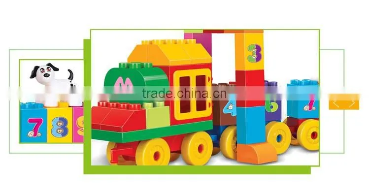 Diy toy Interesting building blocks train set