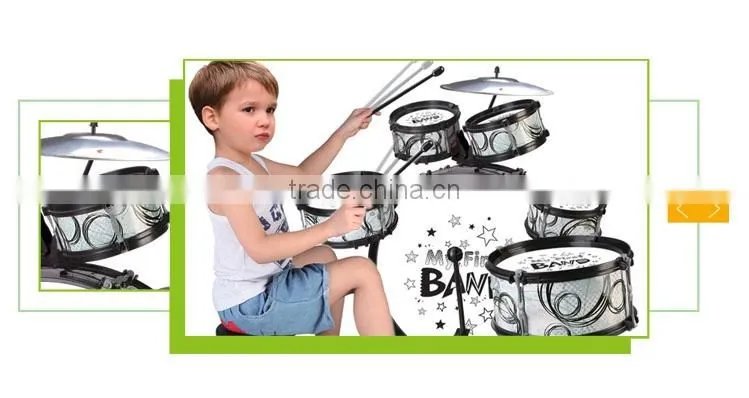 Most popular plastic musical instrument toy electronic drum set