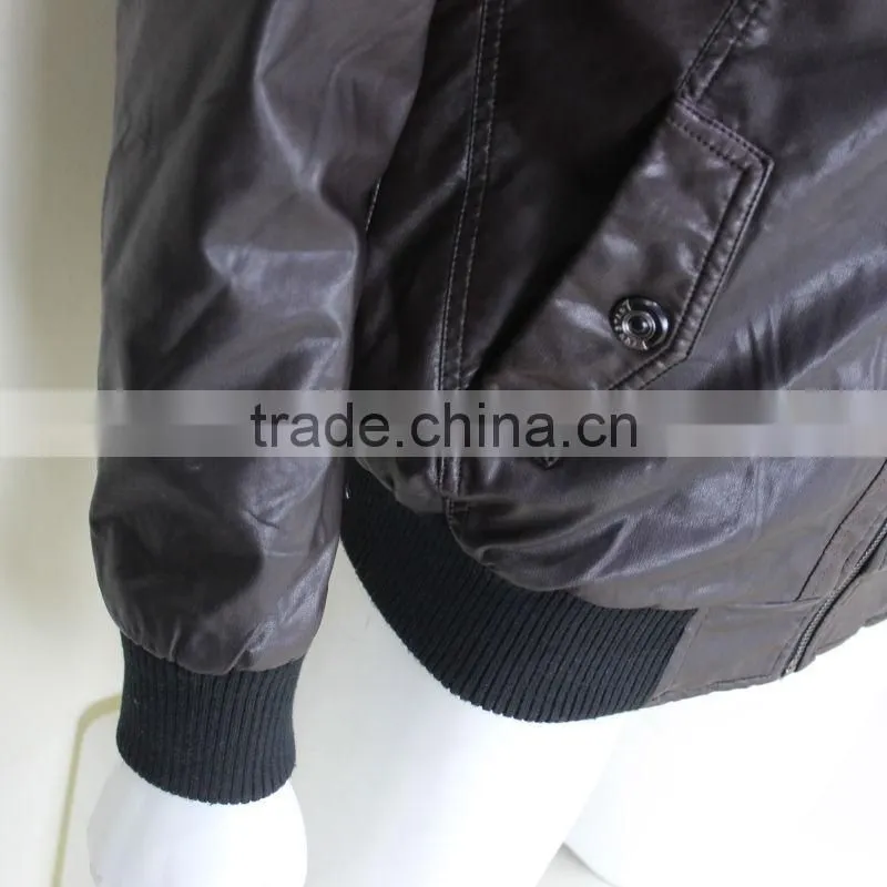 Mens Fashion Quilted PU Leather Jackets