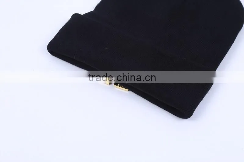 Fashion Hot Drilling CC Winter Beanies With Rhinestone