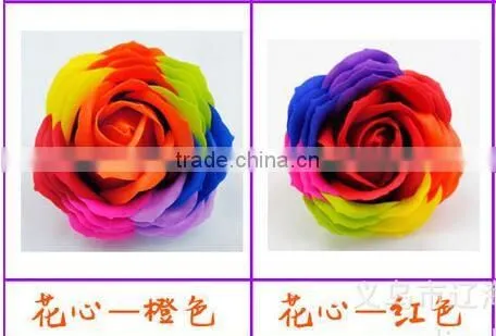 Wholesale Romantic Gift magic Rose big Soap Flower with multicolor