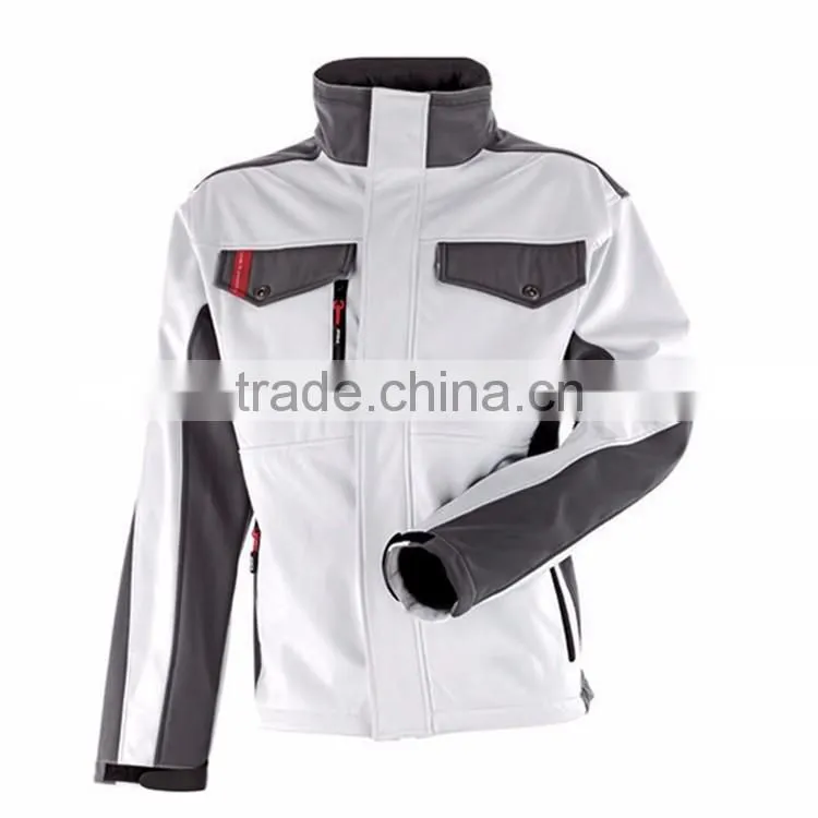 Outdoor gear 3 layer work softshell jacket man coaches jacket