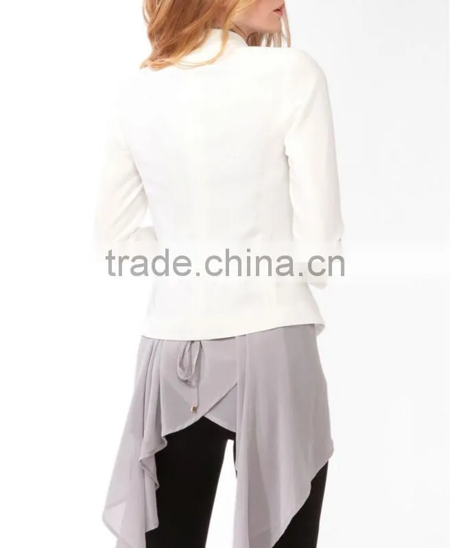 Open Shawl Lapel Blazer