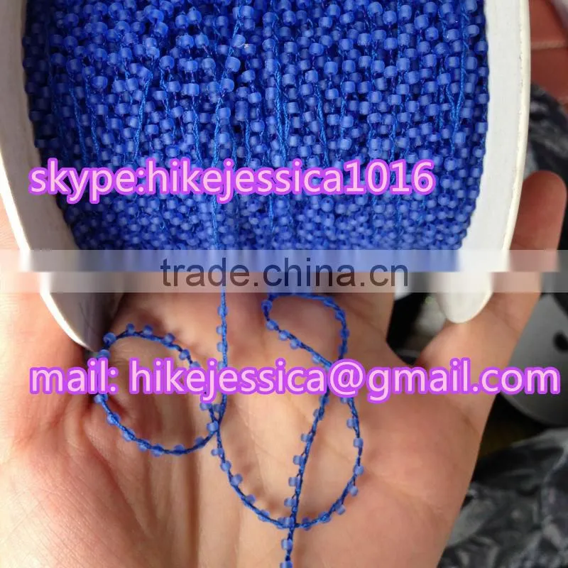 Wholesale Beaded garment loose beads/ cording bead / cheap china glass beads roll cording thread