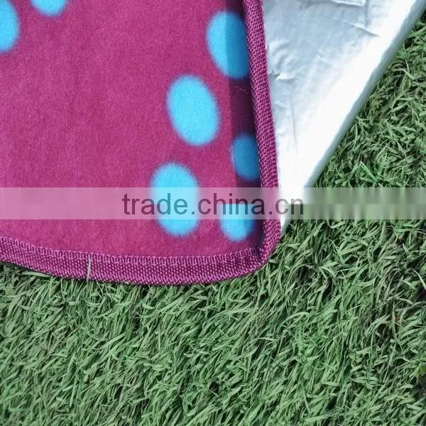 Large size family use polar fleece outdoor activity picnic blanket
