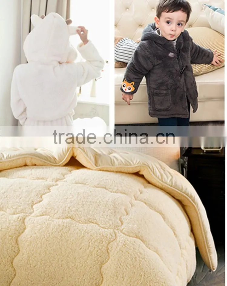 100 polyester solid colour coral fleece fabric