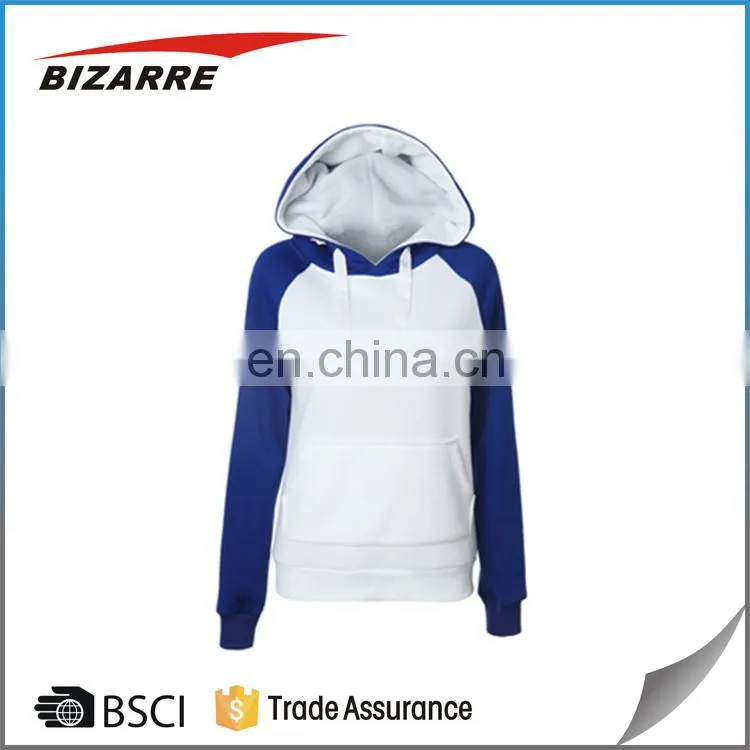 Custom made two tone wholesale hoodies with own logo