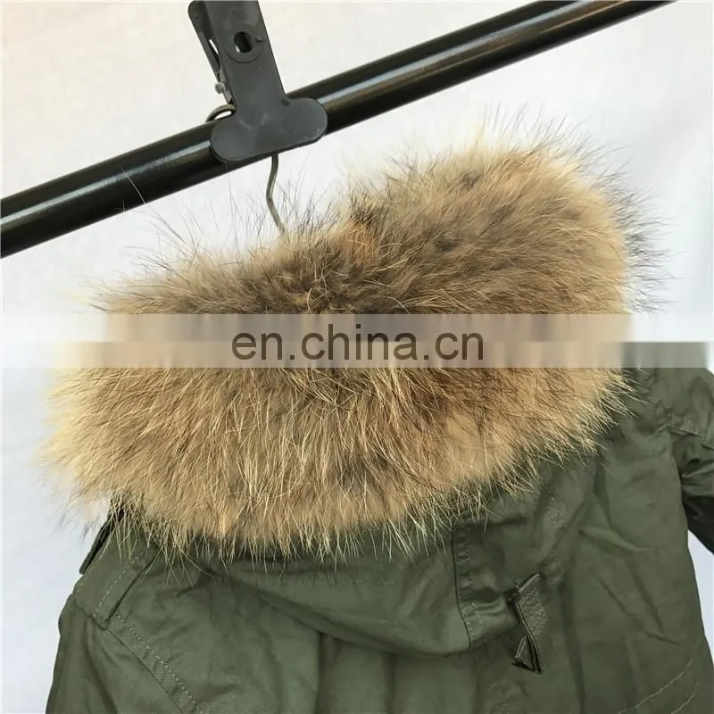 Hot Selling Kids Winter Fur Jackets with Fox Fur Lining and Collar