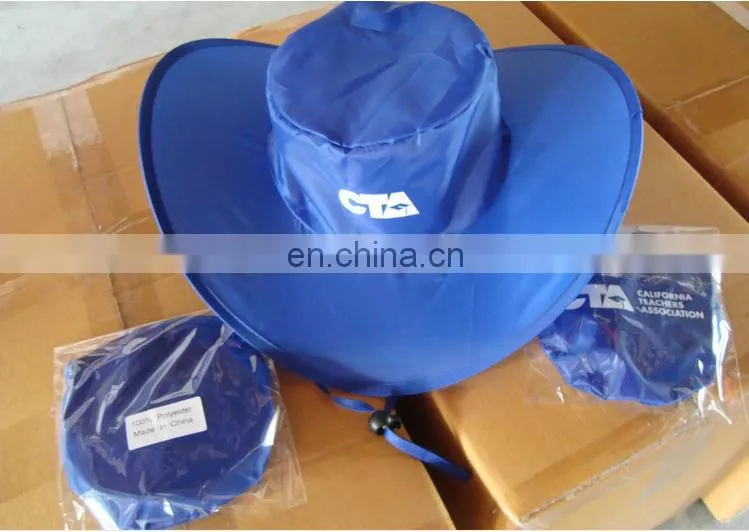 Promotional Pop Up Nylon Cowboy Hats