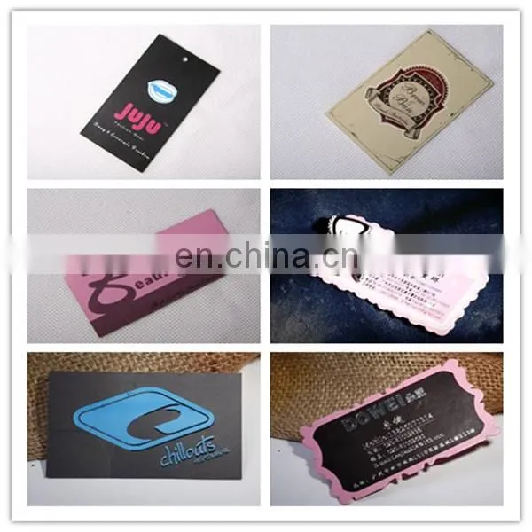 Custom New design embossed LOGO paper Business name card