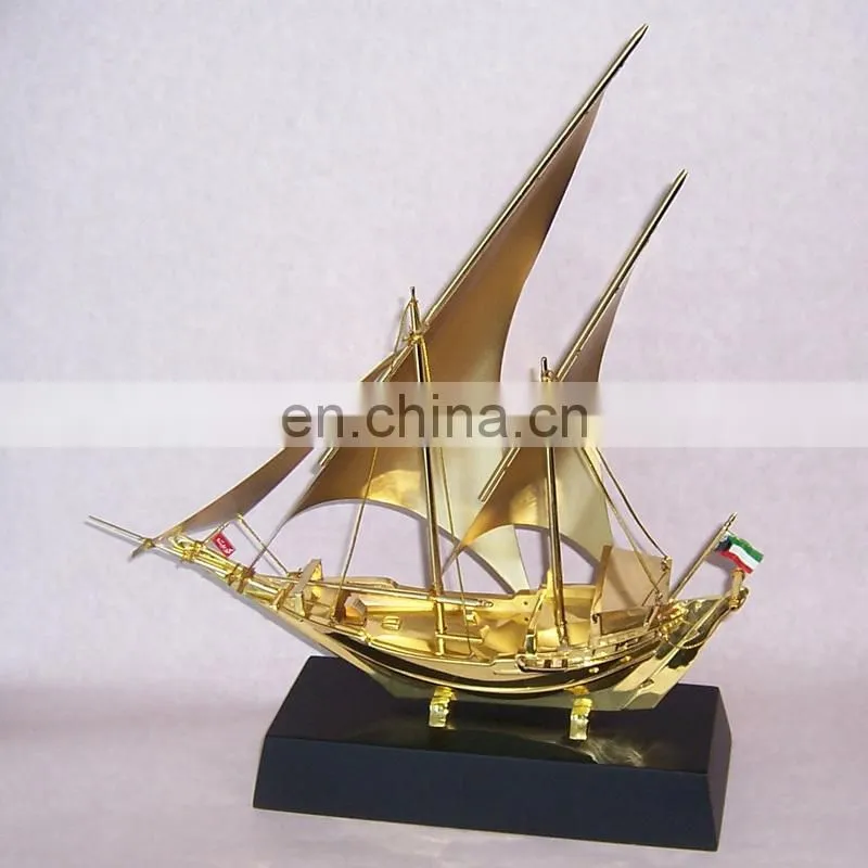 Ferry 3d Metal Ship Model, Silver Metal Ship Model on Clear Crystal Base Souvenir Gifts