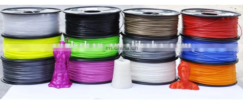 1.75mm 3mm white, balck, blue, yellow, red, orange, silver, grey, purple, transparent 3D printer abs filament