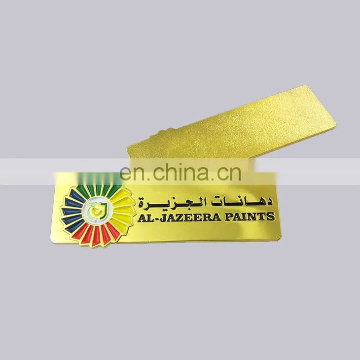Customized Accessory Stainless Steel Decorative Name Plate for Tool Room
