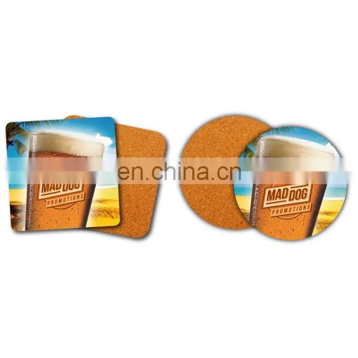 custom funny design cmyk full color printing cork puzzle placemat
