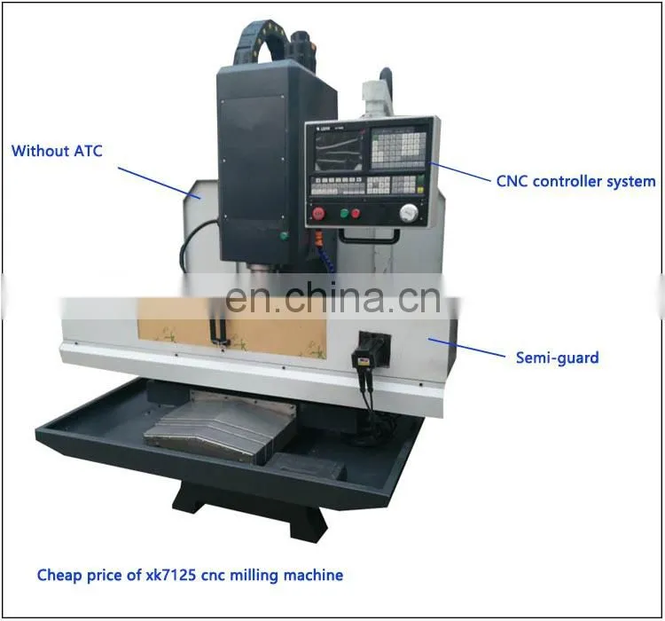 XK7125 Company high precision vertical milling machine