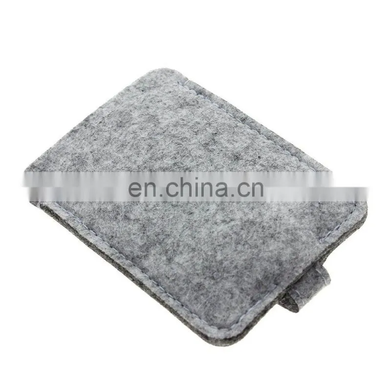 Woolen Felt Car Key Chain Wallet Compact Holder Purse Cover
