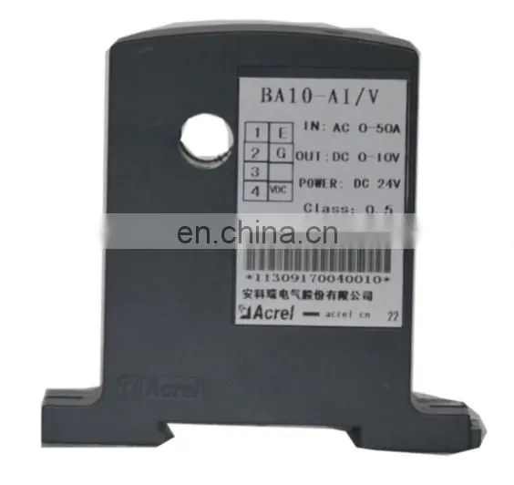 single phase ac 0-50A input current transmitter with analog 0-5V output