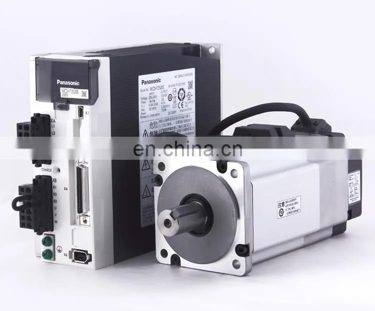 Original Panasonic 750W servo motor with drive MSMJ082G1U+MCDKT3520CA1 for cnc router