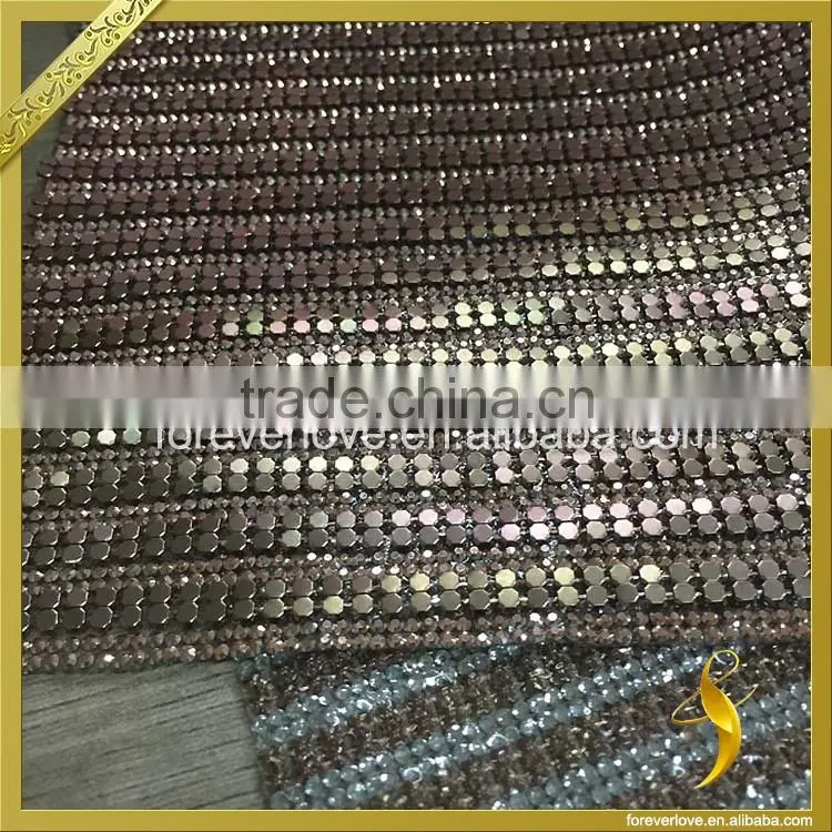 Stud Sparkle Rhinestone Crystal Trim Bling Rhinestone Mesh FRM-228