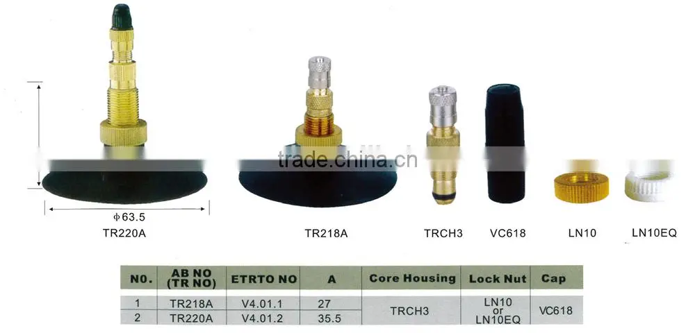 For Agricultural Tractors Screw-On Repair Valve Tire