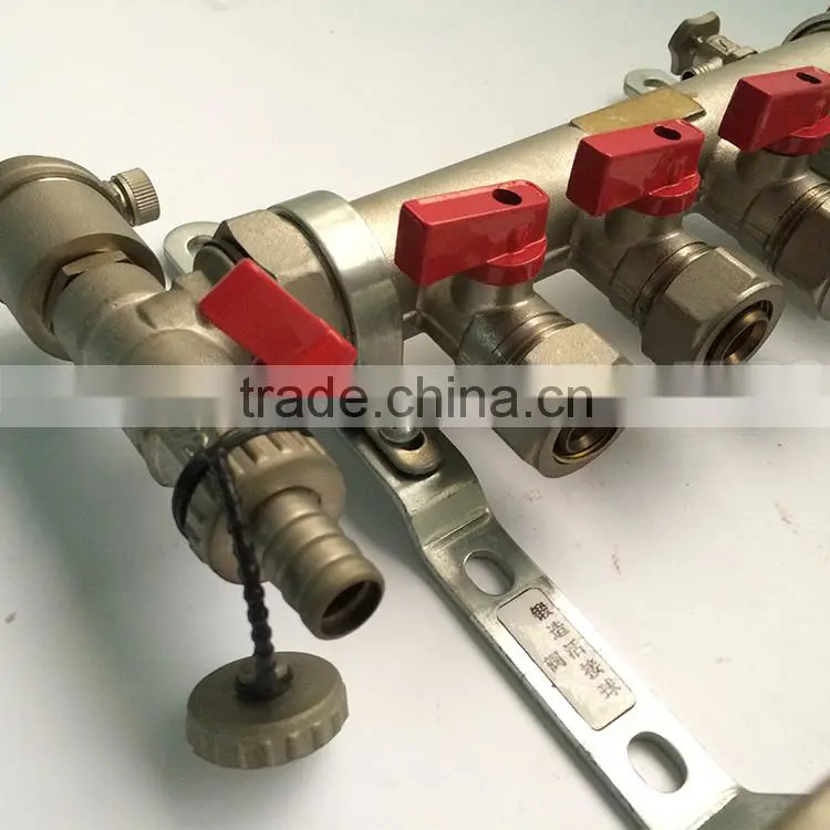 Factory supply new design water gas distribution pex pipe manifold with manual control valve