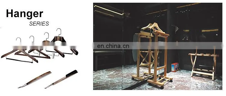 Honeyson Hotel Anti Theft Wooden Clothes Coat Hanger Hot Sale