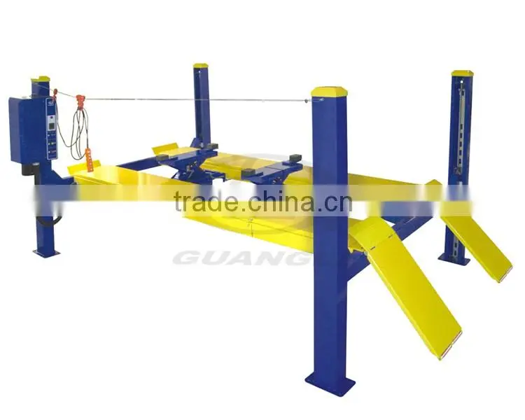Durable life-span and low noise 4 post hydraulic lifter
