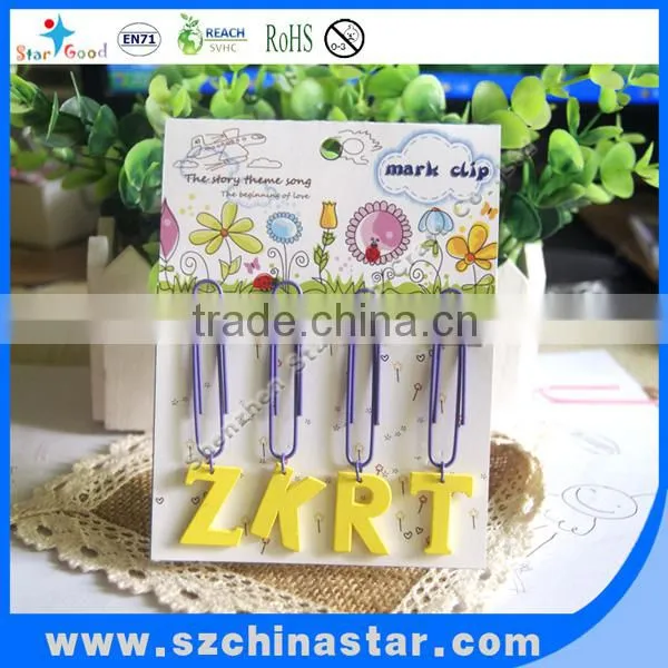 Different designs airplane shaped paper clip in tin box package