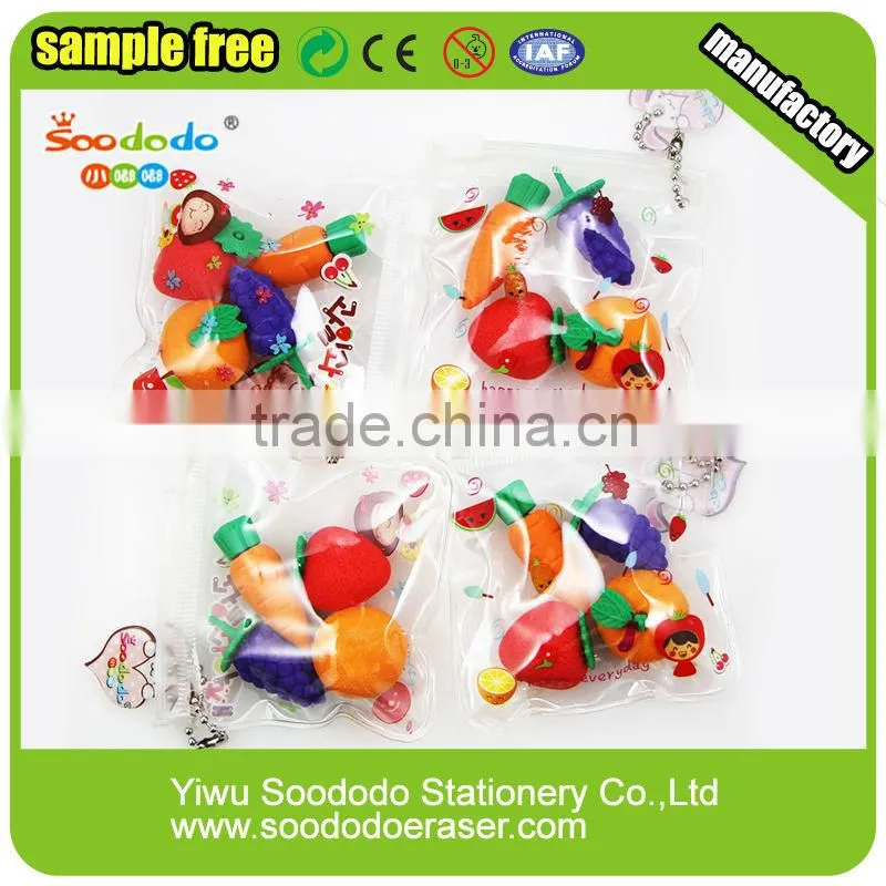 Customized Carrot Vegetable Erasers