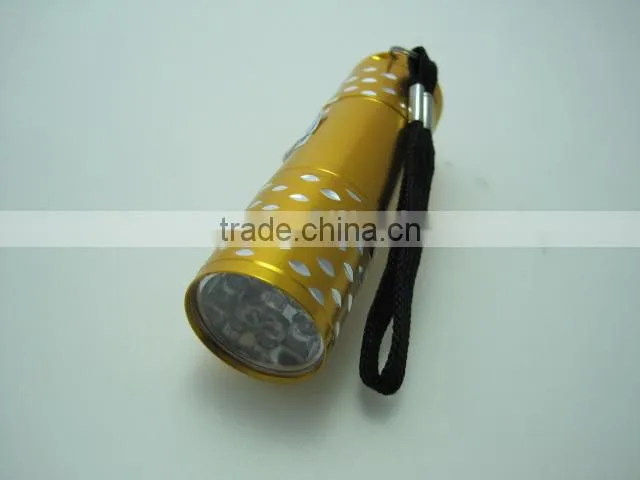 Ningbo handheld flashlight 9 led mini flashlight