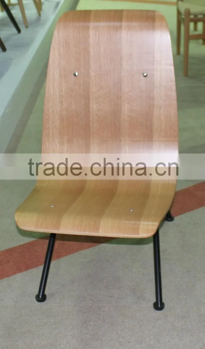 Replica European style powder coated steel frame plywood Jean Prouve Antony Chair for living room