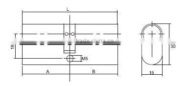 Euro Profile Oval Door Lock Cylinder