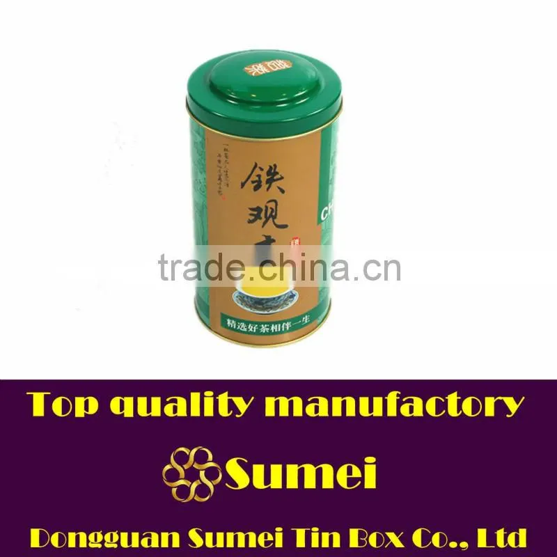 round tin box with pvc window sale