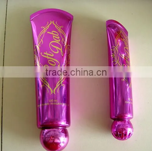 Hot Stamping Cosmetic tube for Sun Screen,cosmetic packaging plastic tube,cosmetic containertransparent plastic packaging,