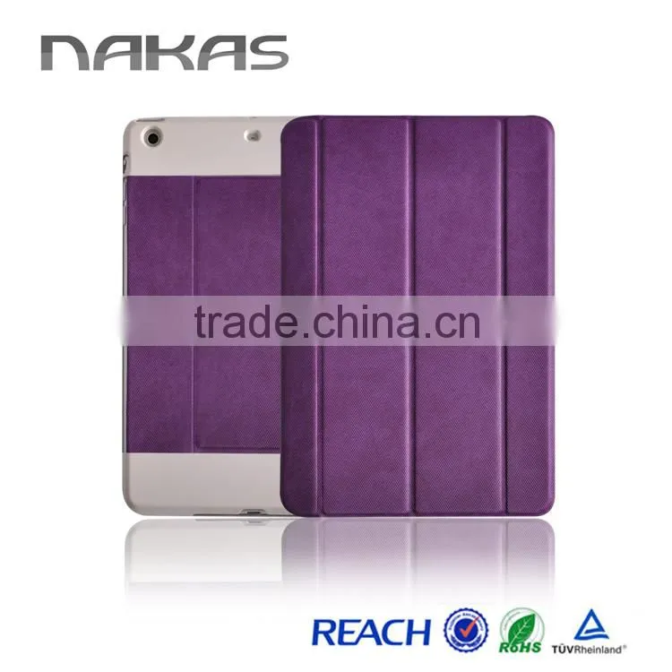 Factory wholesale lovely bear leather tablet cover case for IPad mini