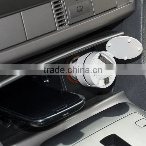 12v car battery charger with 3 in 1 Retractable Data Cable quick charge 2000mA