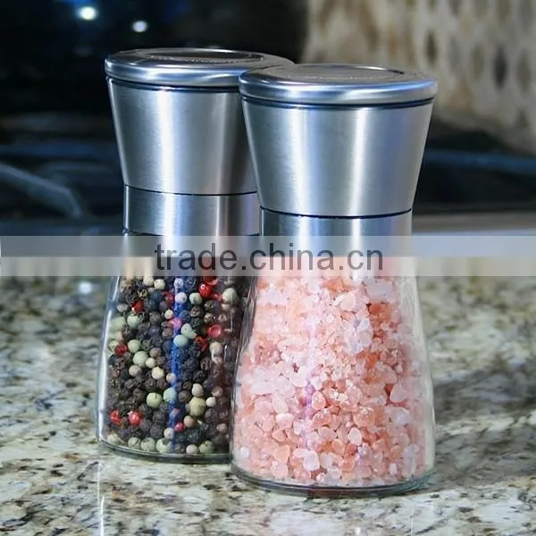 Food grade FDA and LFGB approve Mills Type salt and pepper grinder