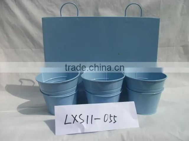 blue Bucket with one handle