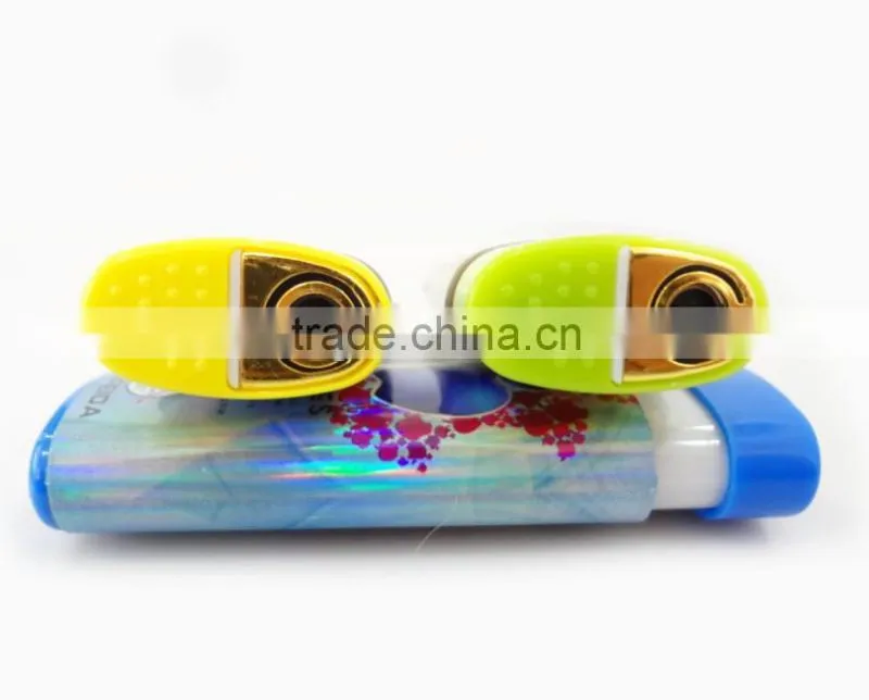 novelty gas refill electronic windproof cigarette lighter with custom picture