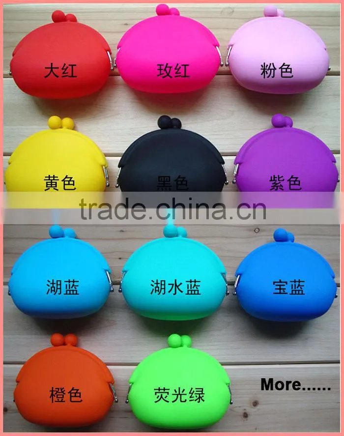 hot selling silicone rubber change purse silicone purse