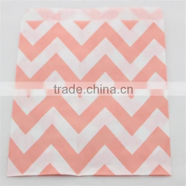 Eco-friendly Purple Chevron Party Favor Bags Candy Bags