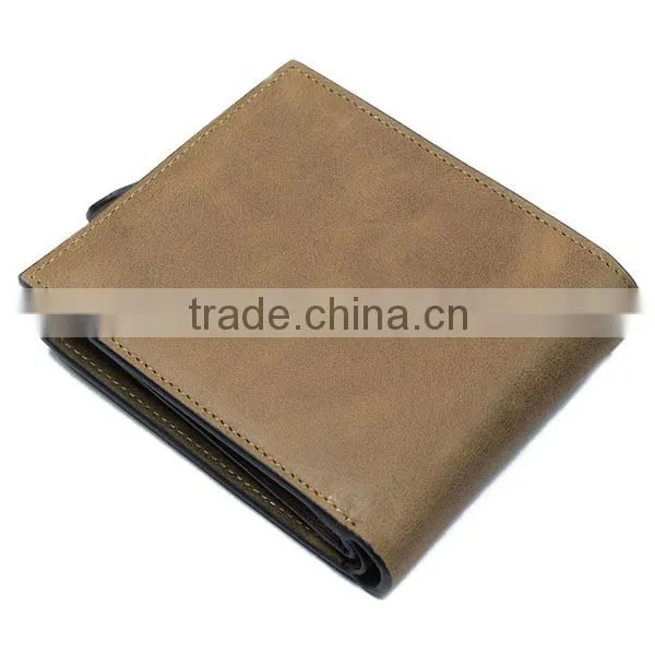Hot selling and popular Men's Wallet, genuine leather wallet, man leather wallet