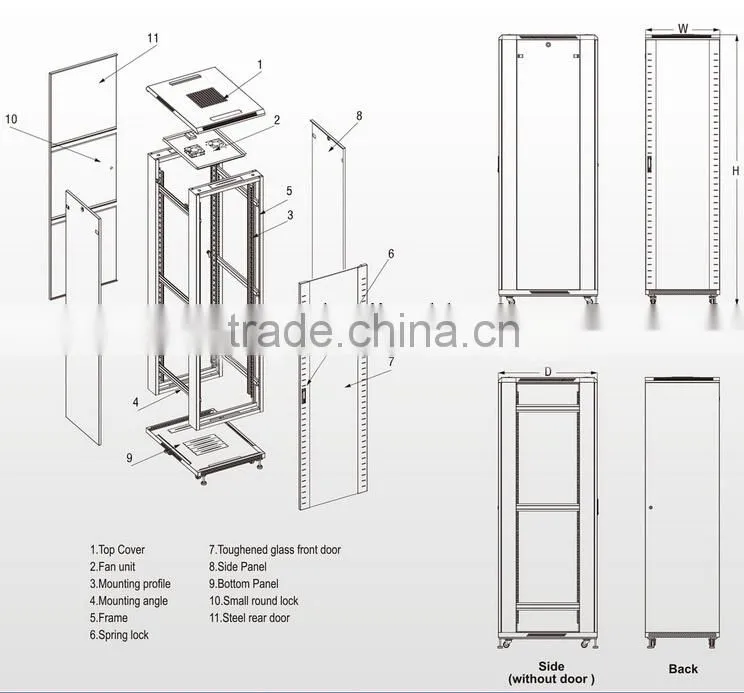 19'' network cabinet 42U Server Rack