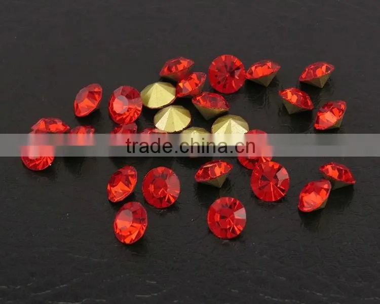 Hot selling glass chaton ,crystal beads,Mc chatons