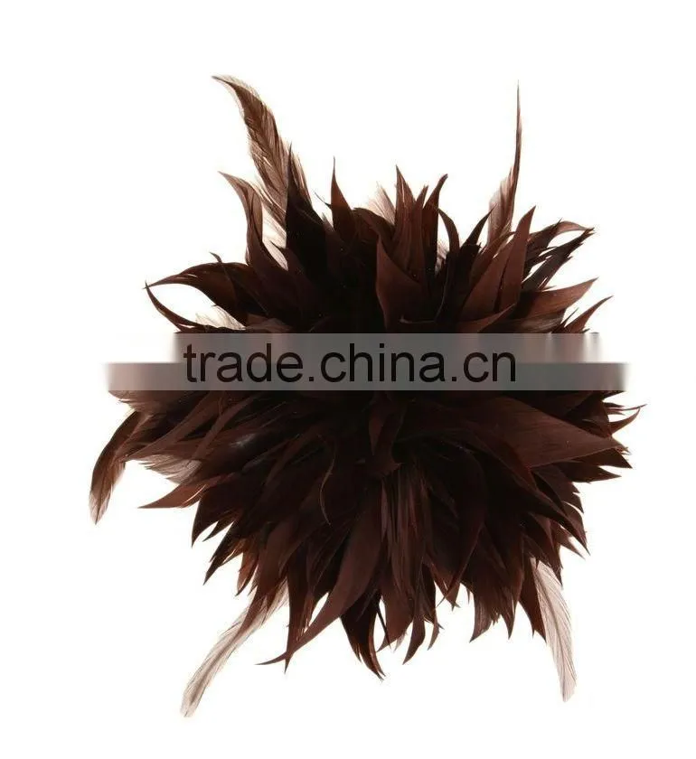 Fancy Feather Flower Hair Fascinator/Clip/Barrettes