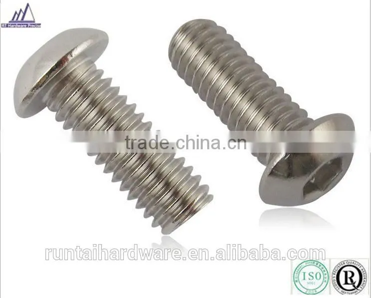 Precision acm button head machine screw