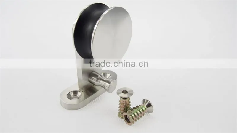 2016 Hot sale sliding solid wooden wardrobe door roller system